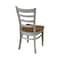 International Concepts Set of Two Emily Side Chair, Hickory/Stone C41-617P - alternate 4